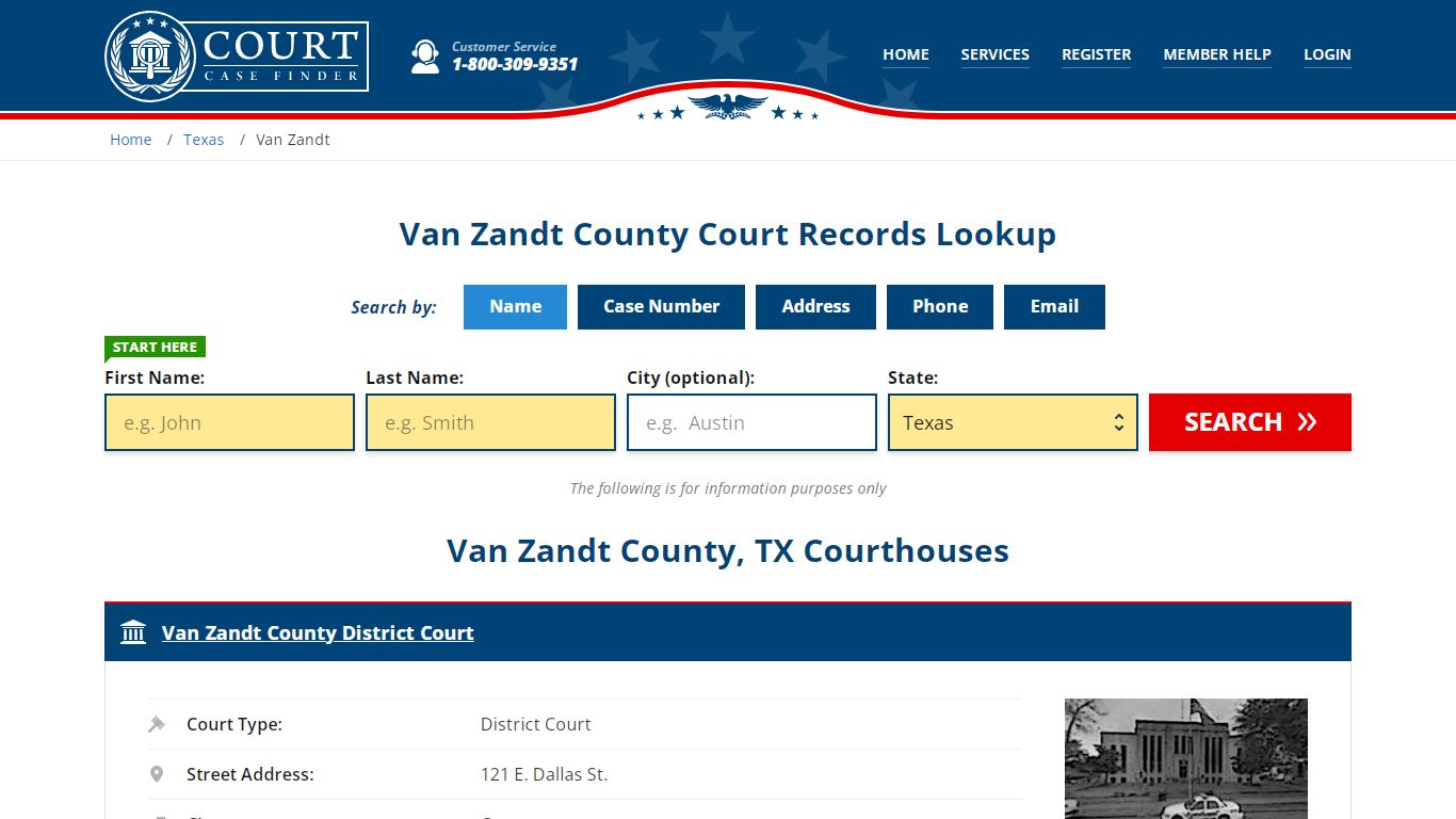 Van Zandt County Court Records | TX Case Lookup